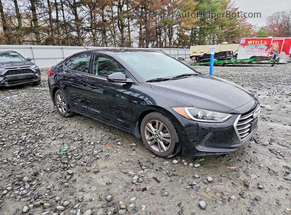 5NPD84LF3JH342094 2018 HYUNDAI ELANTRA Черный Передняя правая четверть