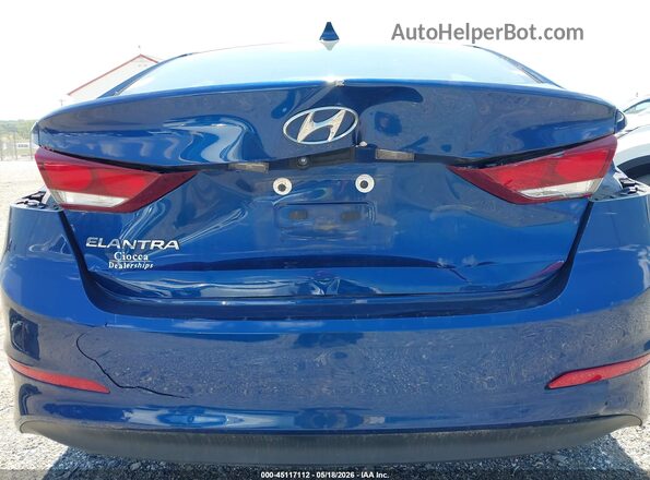 5NPD84LF3JH373846 2018 HYUNDAI ELANTRA Blue Вид спереду
