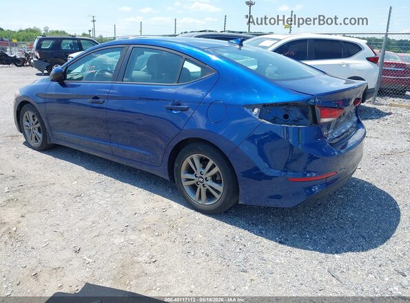 5NPD84LF3JH373846 2018 HYUNDAI ELANTRA Blue Задня ліва чверть