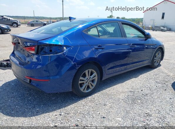 5NPD84LF3JH373846 2018 HYUNDAI ELANTRA Blue Задня права чверть