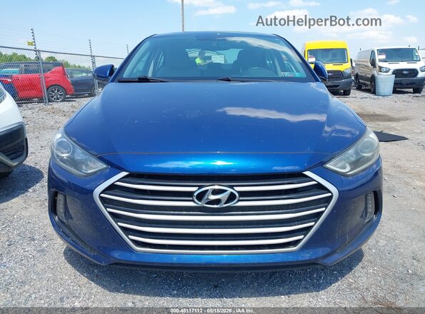 5NPD84LF3JH373846 2018 HYUNDAI ELANTRA Blue Вид щитка приладів