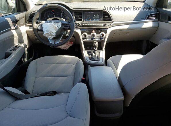 5NPD84LF3KH431388 2019 HYUNDAI ELANTRA Silver Vista del salpicadero