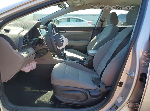 5NPD84LF3KH431388 2019 HYUNDAI ELANTRA Silver Vista interior delantera