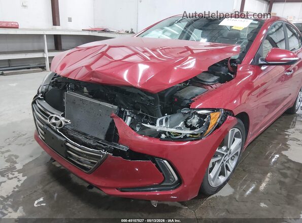 5NPD84LF4HH038234 2017 HYUNDAI ELANTRA Красный Вид спереди