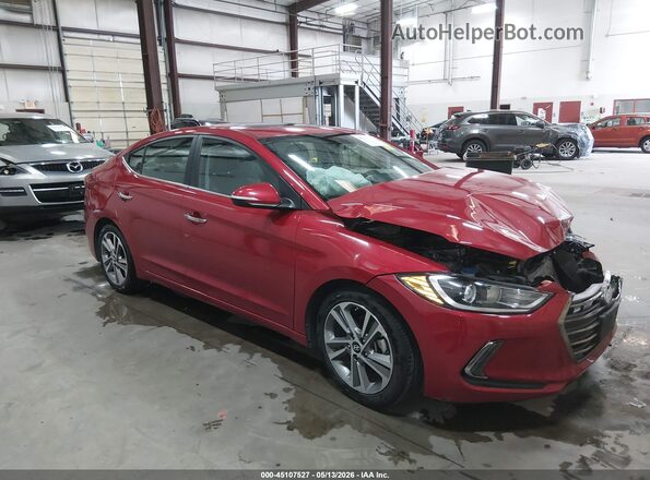 5NPD84LF4HH038234 2017 HYUNDAI ELANTRA Красный Передняя правая четверть