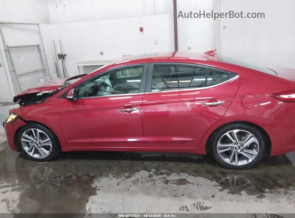 5NPD84LF4HH038234 2017 HYUNDAI ELANTRA Красный Панорамный вид салона 360°