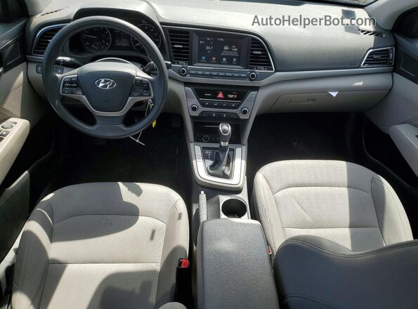 5NPD84LF4HH172385 2017 HYUNDAI ELANTRA Серебряный Вид панели приборов