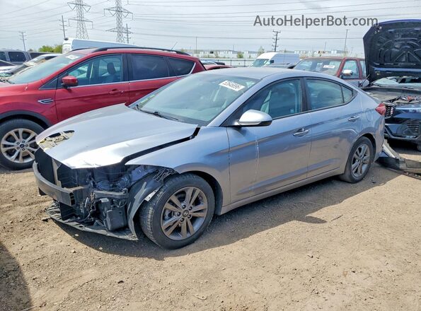 5NPD84LF4HH172385 2017 HYUNDAI ELANTRA Серебряный Передняя левая четверть