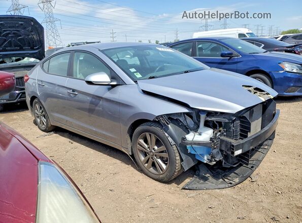 5NPD84LF4HH172385 2017 HYUNDAI ELANTRA Серебряный Передняя правая четверть