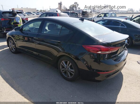 5NPD84LF4JH231666 2018 HYUNDAI ELANTRA Black Tył lewy