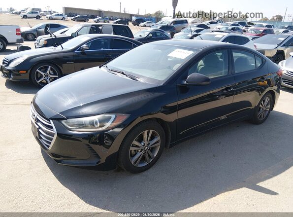 5NPD84LF4JH231666 2018 HYUNDAI ELANTRA Black Przód lewy