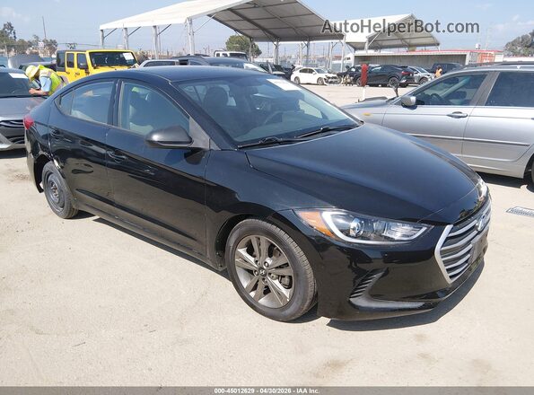 5NPD84LF4JH231666 2018 HYUNDAI ELANTRA Black Przód prawy