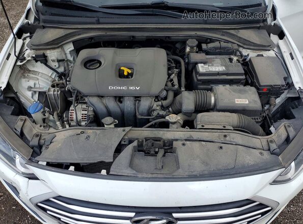 5NPD84LF4JH335915 2018 HYUNDAI ELANTRA Белый Вид задней части салона
