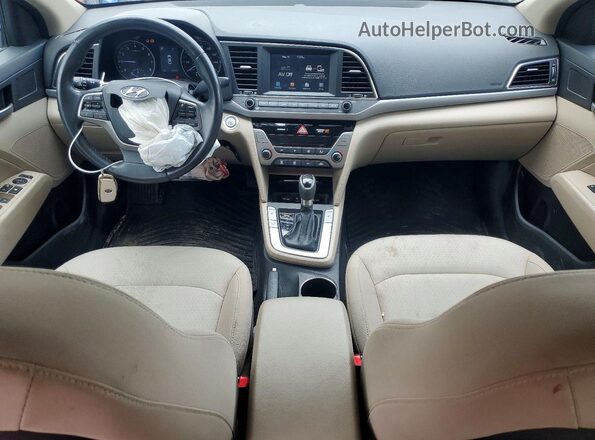 5NPD84LF4JH335915 2018 HYUNDAI ELANTRA Белый Вид панели приборов