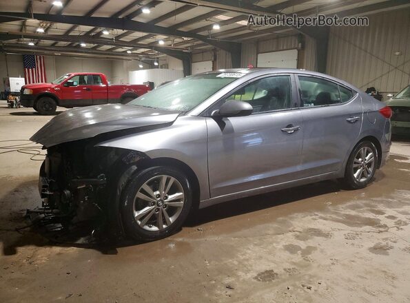 5NPD84LF4JH371507 2018 HYUNDAI ELANTRA Серый Передняя левая четверть