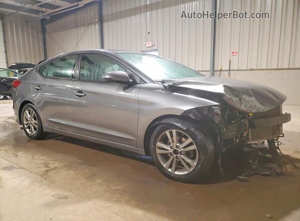 5NPD84LF4JH371507 2018 HYUNDAI ELANTRA Серый Передняя правая четверть