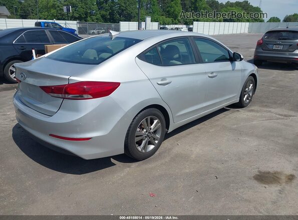 5NPD84LF4JH389263 2018 HYUNDAI ELANTRA Серебряный Задняя правая четверть