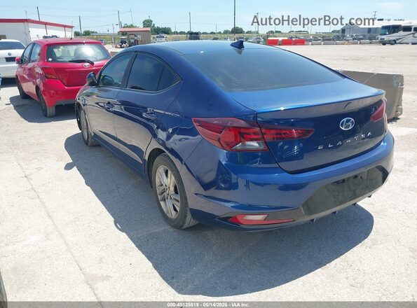 5NPD84LF4KH410677 2019 HYUNDAI ELANTRA Blue Trasero izquierdo