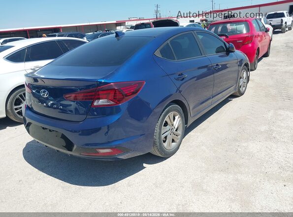 5NPD84LF4KH410677 2019 HYUNDAI ELANTRA Blue Trasero derecho