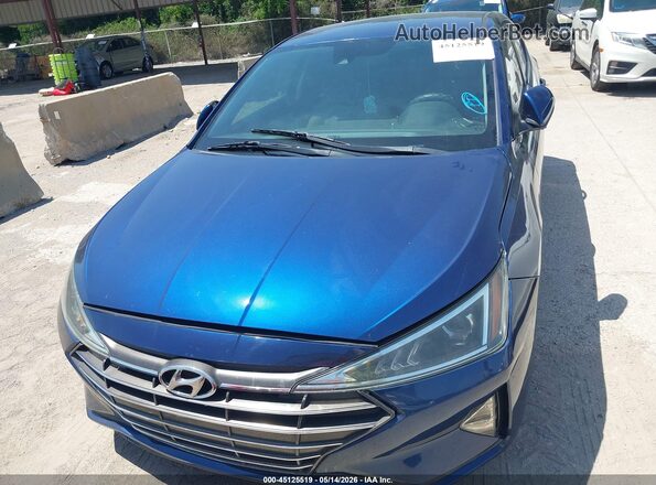 5NPD84LF4KH410677 2019 HYUNDAI ELANTRA Blue Vista del cuadro de instrumentos