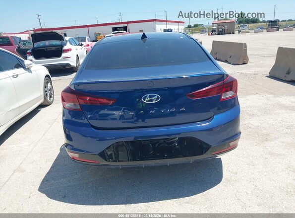 5NPD84LF4KH410677 2019 HYUNDAI ELANTRA Blue 