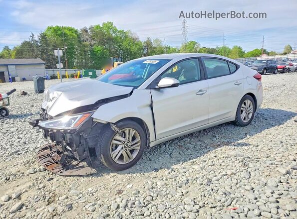 5NPD84LF4KH415491 2019 HYUNDAI ELANTRA Серебряный Передняя левая четверть