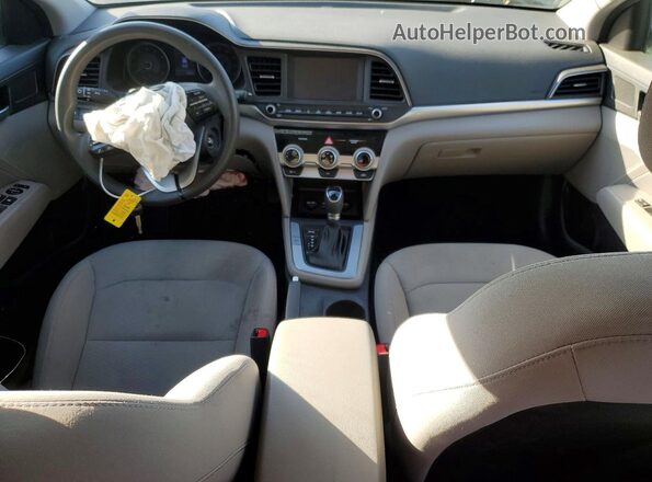 5NPD84LF4KH415491 2019 HYUNDAI ELANTRA Серебряный Вид панели приборов