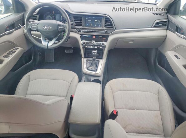5NPD84LF4LH542498 2020 HYUNDAI ELANTRA Blue Widok deski rozdzielczej