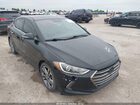 2017 Hyundai Elantra Limited Черный vin: 5NPD84LF5HH024472