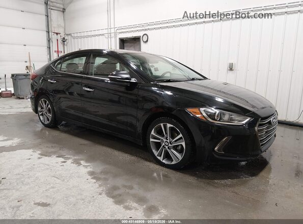 5NPD84LF5HH043328 2017 HYUNDAI ELANTRA Black Delantero derecho