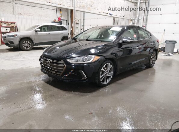 5NPD84LF5HH043328 2017 HYUNDAI ELANTRA Black Vista tres cuartos delantera izquierda