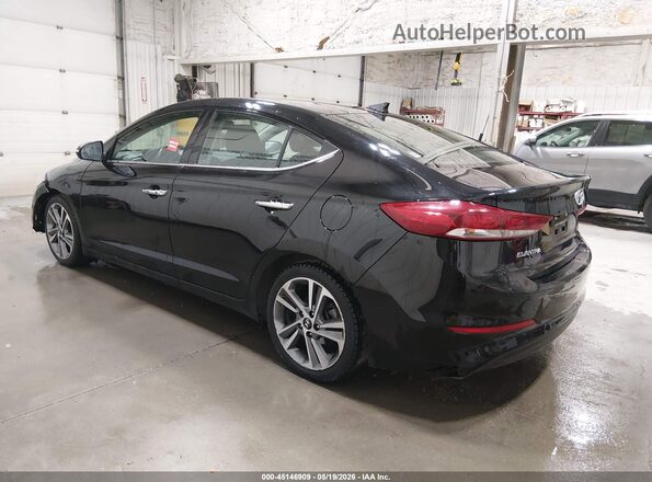 5NPD84LF5HH043328 2017 HYUNDAI ELANTRA Black Trasero izquierdo