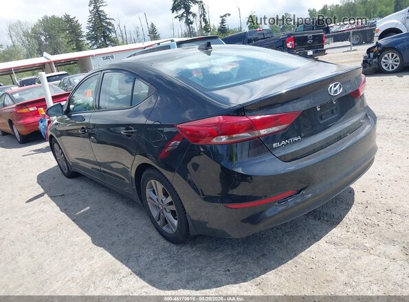 5NPD84LF5JH259153 2018 HYUNDAI ELANTRA Black Trasero izquierdo