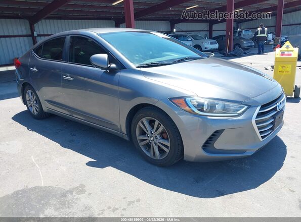 5NPD84LF5JH266474 2018 HYUNDAI ELANTRA Серый Передняя правая четверть