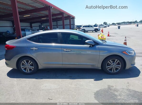 5NPD84LF5JH266474 2018 HYUNDAI ELANTRA Серый Вид задней части салона