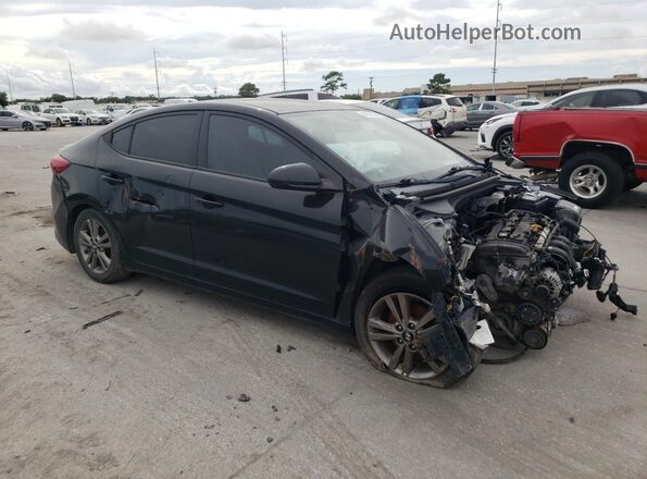 5NPD84LF5JH281105 2018 HYUNDAI ELANTRA Black Przód prawy
