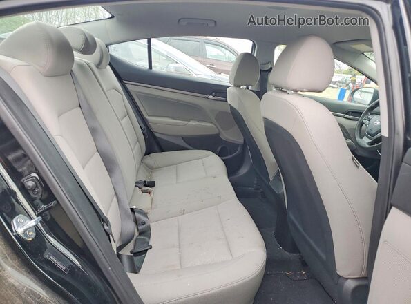 5NPD84LF5JH366025 2018 HYUNDAI ELANTRA Black Vista de los asientos traseros