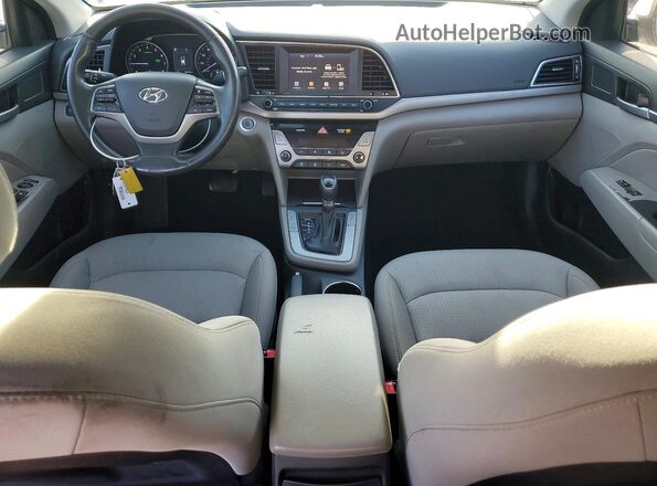 5NPD84LF5JH390339 2018 HYUNDAI ELANTRA Серебряный Вид панели приборов