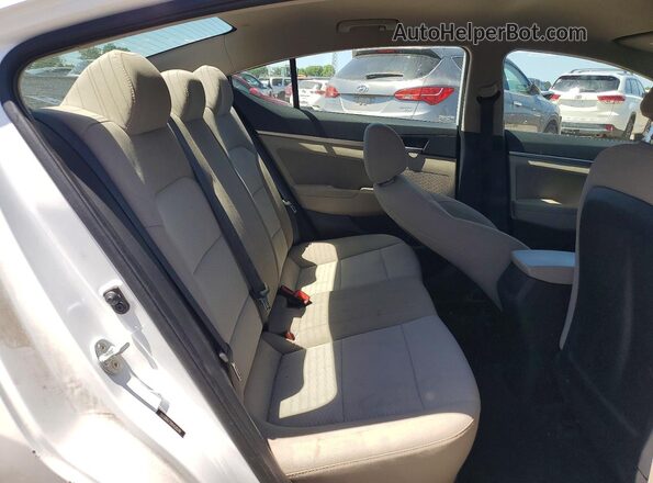 5NPD84LF5KH428248 2019 HYUNDAI ELANTRA Белый Вид задних сидений