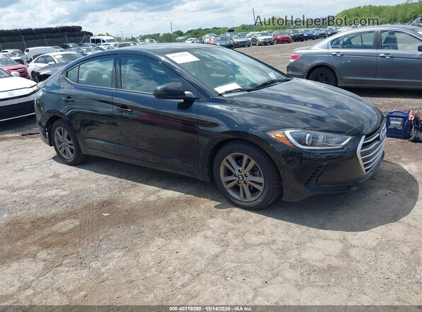 5NPD84LF6HH018440 2017 HYUNDAI ELANTRA Black Delantero derecho