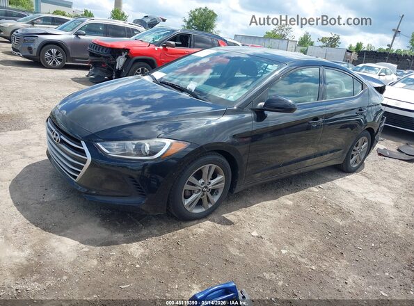 5NPD84LF6HH018440 2017 HYUNDAI ELANTRA Black Vista tres cuartos delantera izquierda