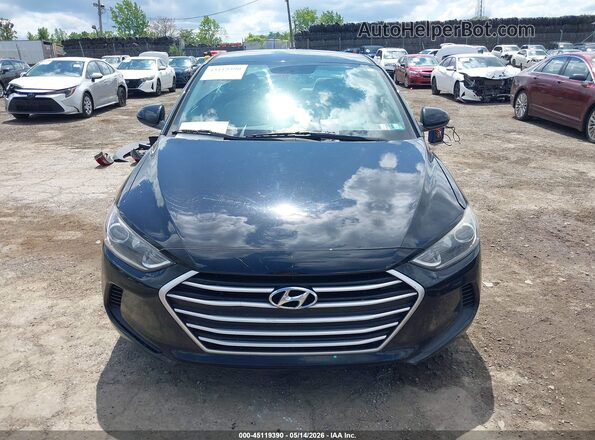 5NPD84LF6HH018440 2017 HYUNDAI ELANTRA Black Vista interior trasera