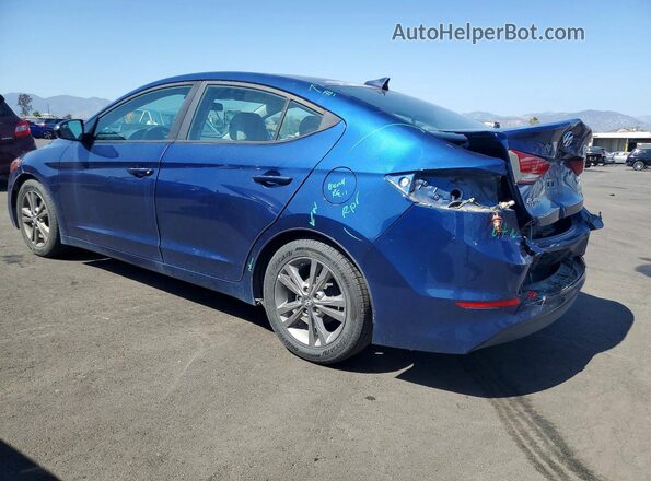 5NPD84LF6HH061448 2017 HYUNDAI ELANTRA Blue Trasero izquierdo