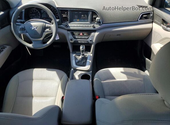 5NPD84LF6HH061448 2017 HYUNDAI ELANTRA Blue Vista del salpicadero