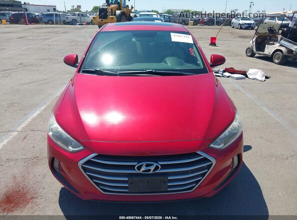 5NPD84LF6HH197904 2017 HYUNDAI ELANTRA Red Widok zestawu wskaźników