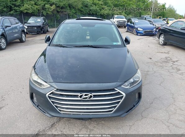 5NPD84LF6HH206732 2017 HYUNDAI ELANTRA Black წინა პანელის ხედი
