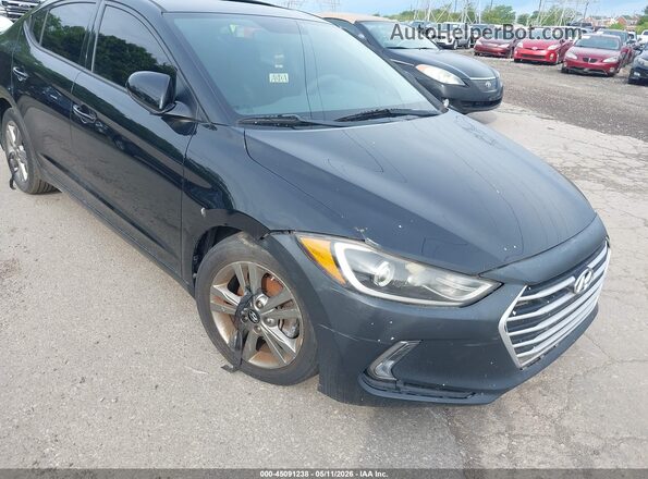 5NPD84LF6HH206732 2017 HYUNDAI ELANTRA Black წინა ხედი