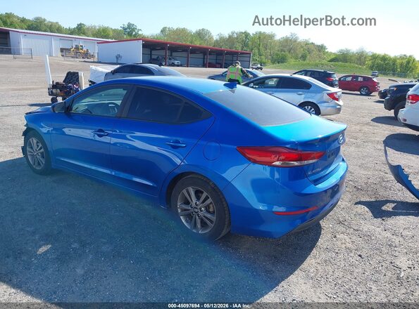 5NPD84LF6JH288192 2018 HYUNDAI ELANTRA Blue Rear left