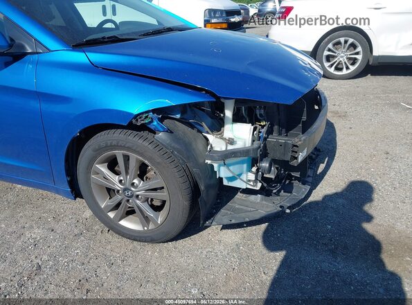 5NPD84LF6JH288192 2018 HYUNDAI ELANTRA Blue Front view