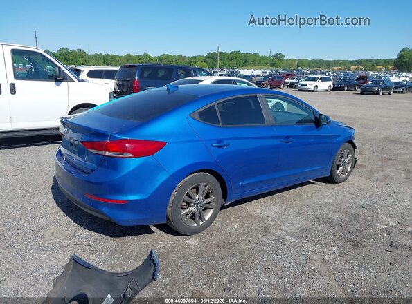 5NPD84LF6JH288192 2018 HYUNDAI ELANTRA Blue Rear right